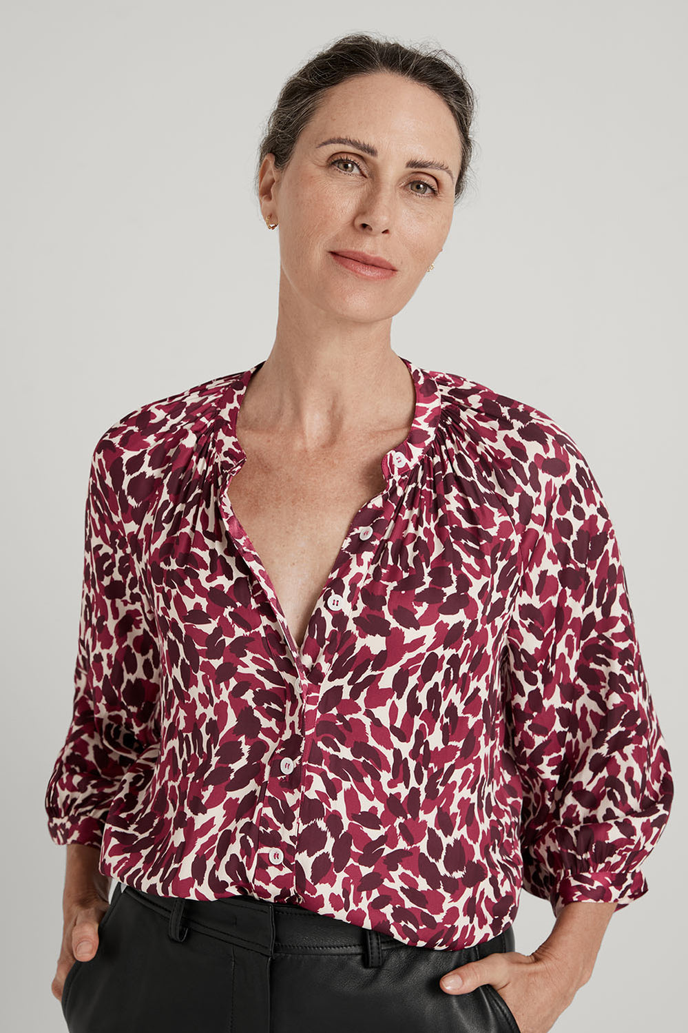 Double Ocelot Blouse