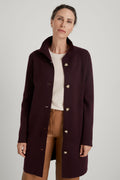 Merino Button Front Coat