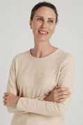 Cotton Ottoman Textured Long Sleeve T-Shirt