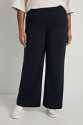 Ponte Wide Leg Relaxed Pant