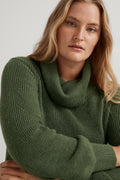 Merino Alpaca Cowl Neck Pullover