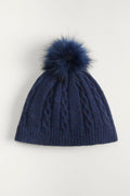 Alpaca Cable Pom Beanie