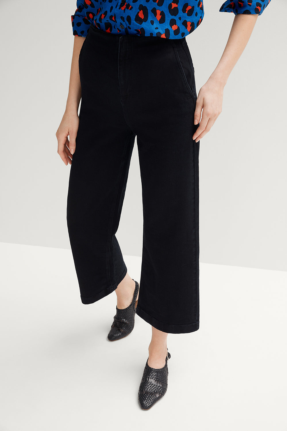 Denim Wide Leg Pant
