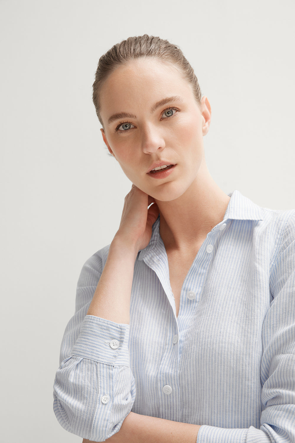 Linen Yarn Dyed Stripe Shirt