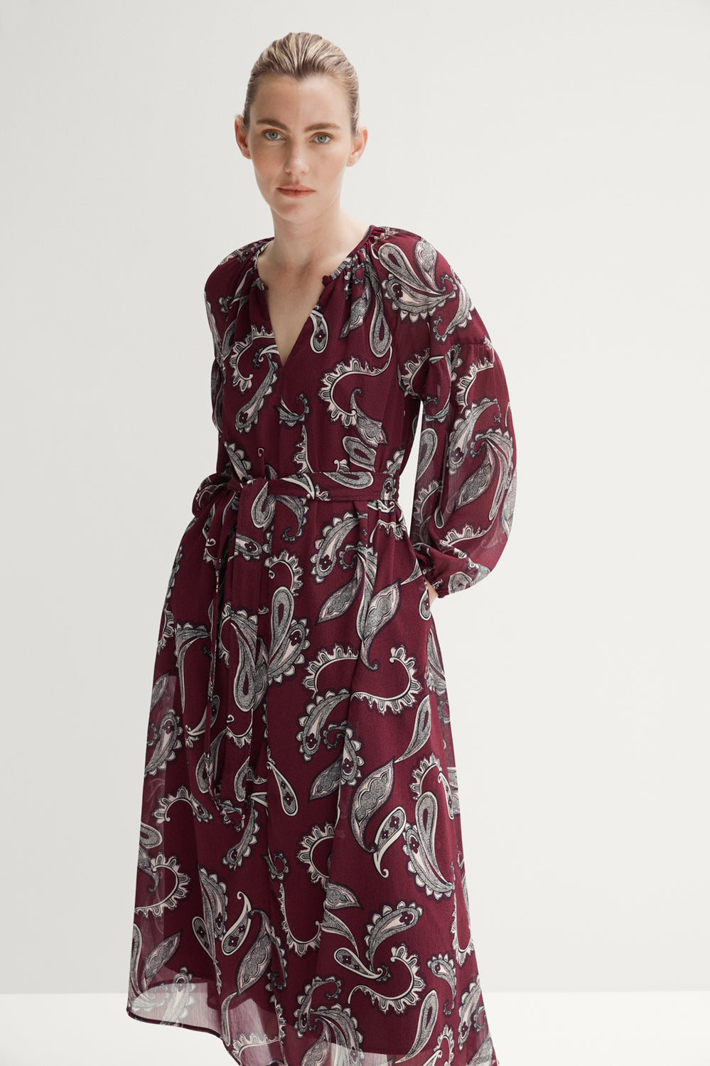 Floating Paisley Dress