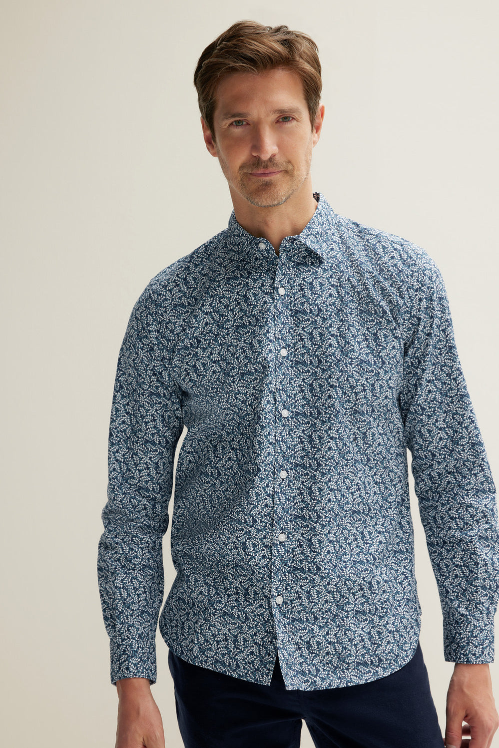 Tailored Fit Shadow Foliage Shirt