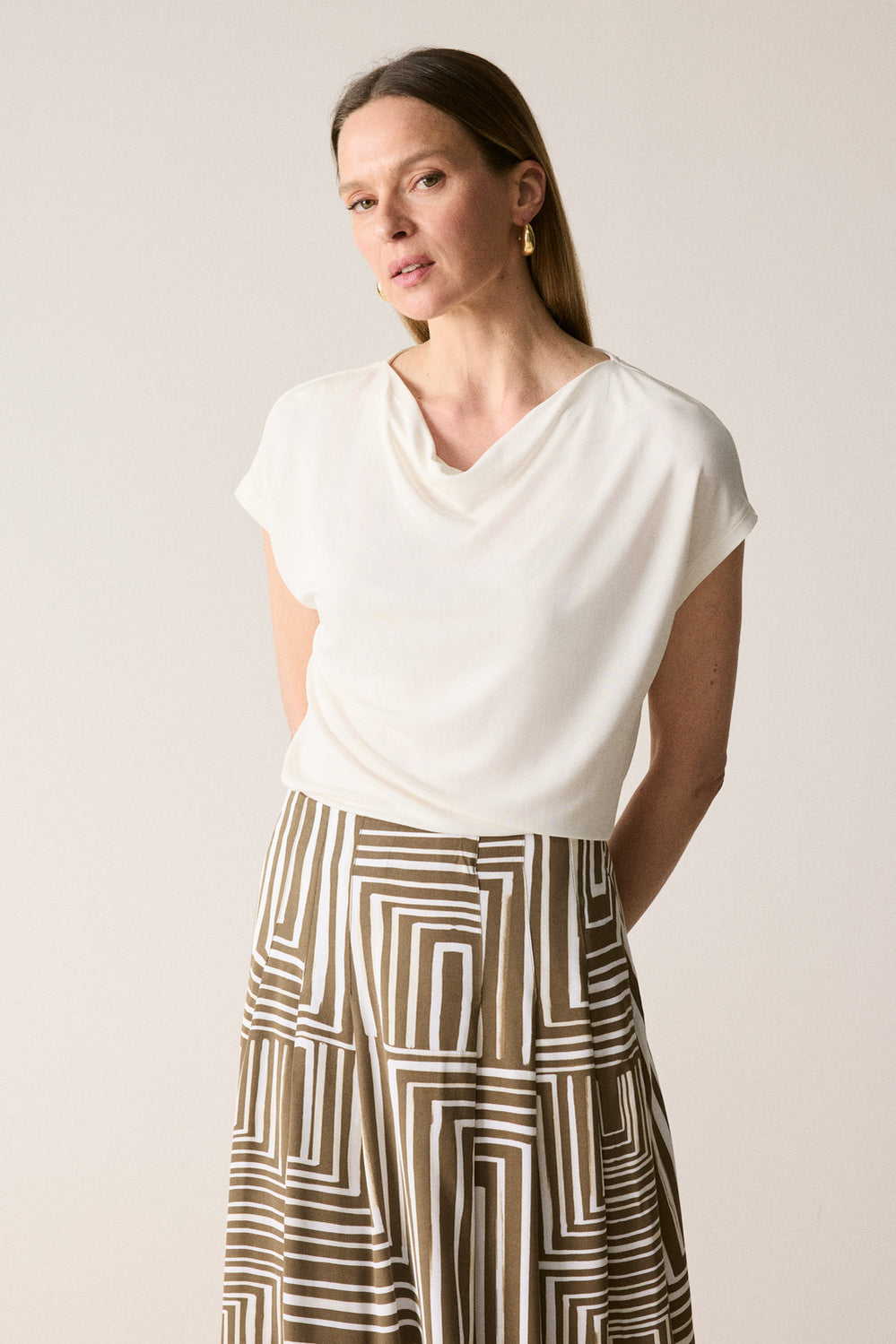 Cowl Neck T-Shirt