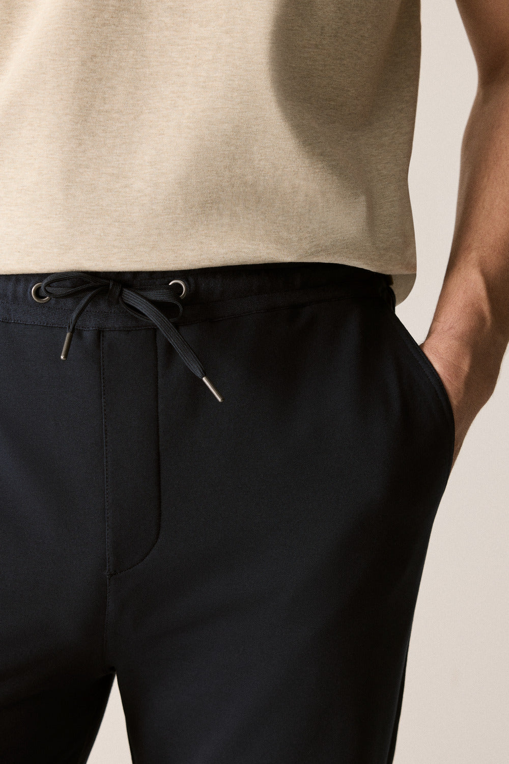 Cotton Blend Travel Jogger
