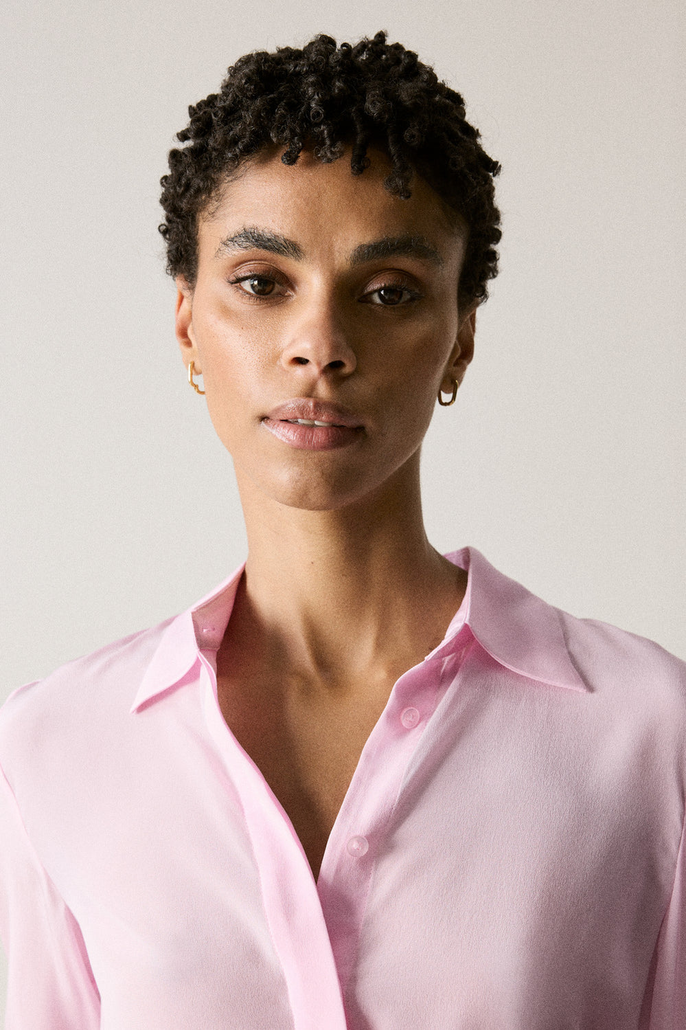 Silk Double Cuff Detail Shirt