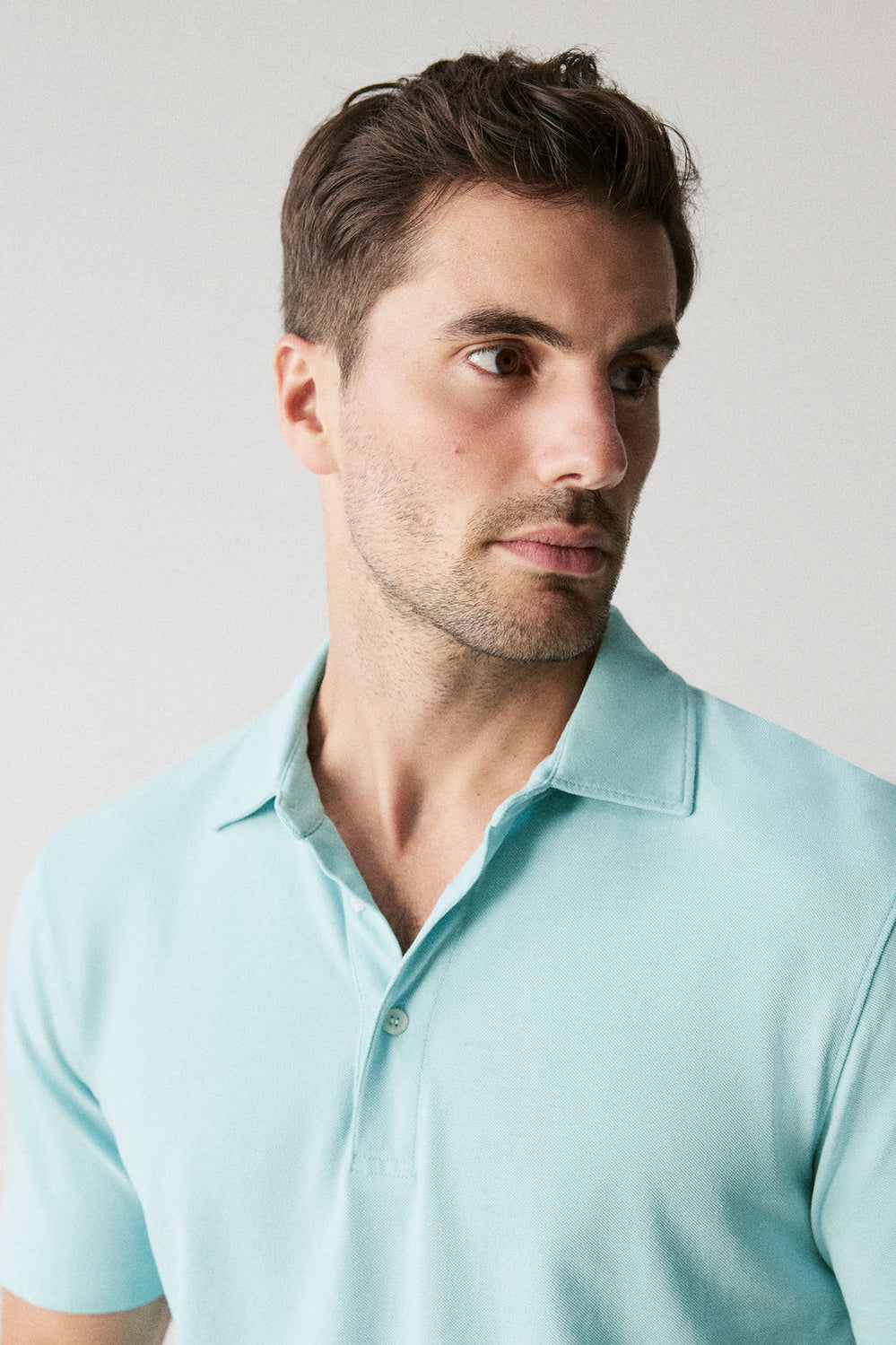 Garment Dyed Cotton Pique Polo