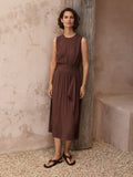 Crepe Panel Detail Dress