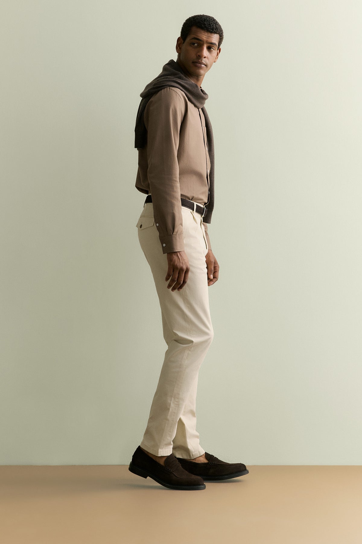 Pleat Front Chino Pant
