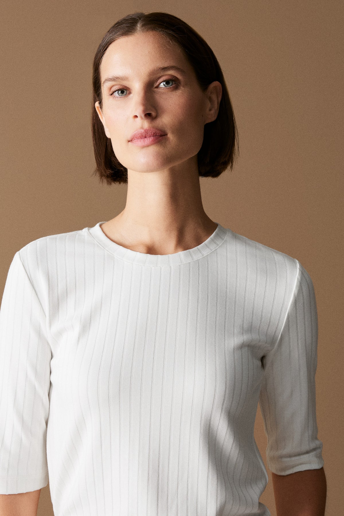 Viscose Rib Half Sleeved T-Shirt