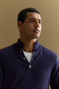 Merino Half Placket Pullover