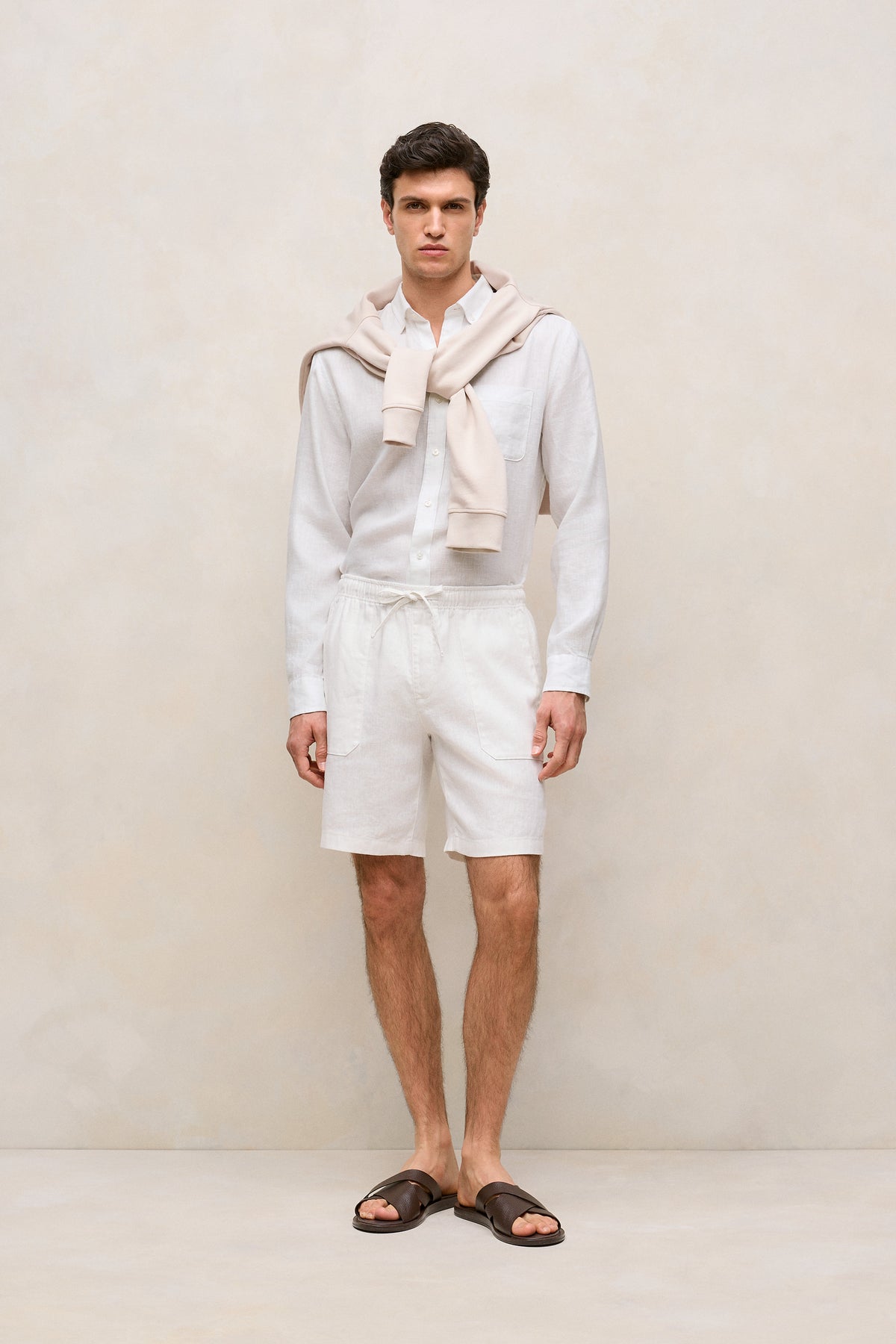 Regular Fit Linen Long Sleeve Shirt