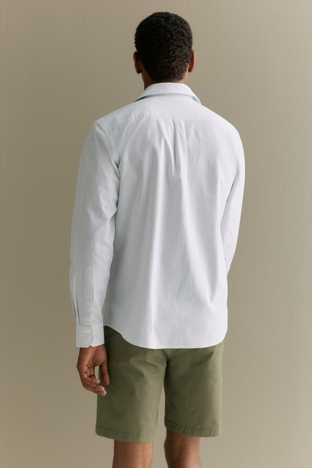 Regular Fit Twin Stripe Monogram Oxford Shirt