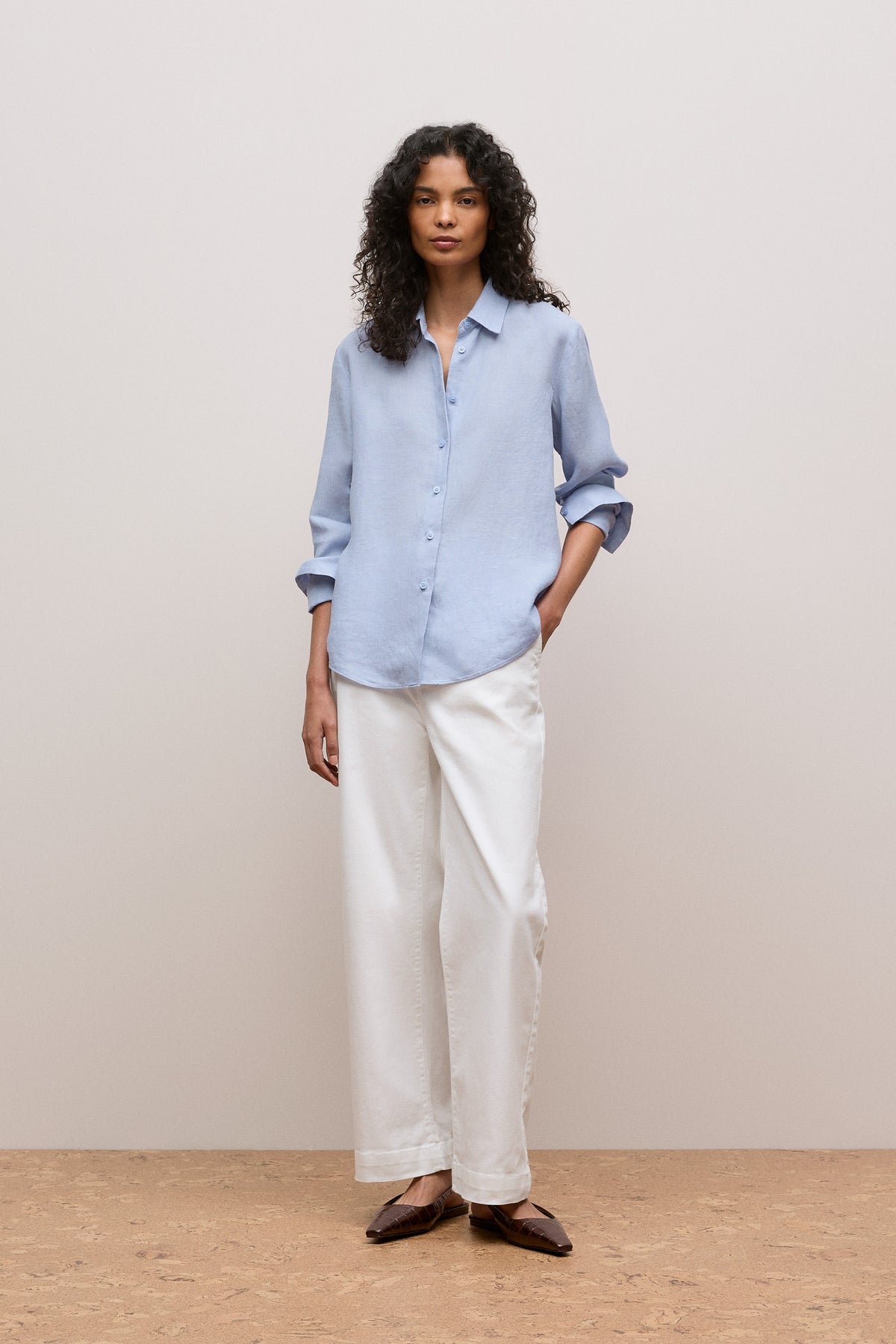 Delave Linen Long Sleeve Shirt