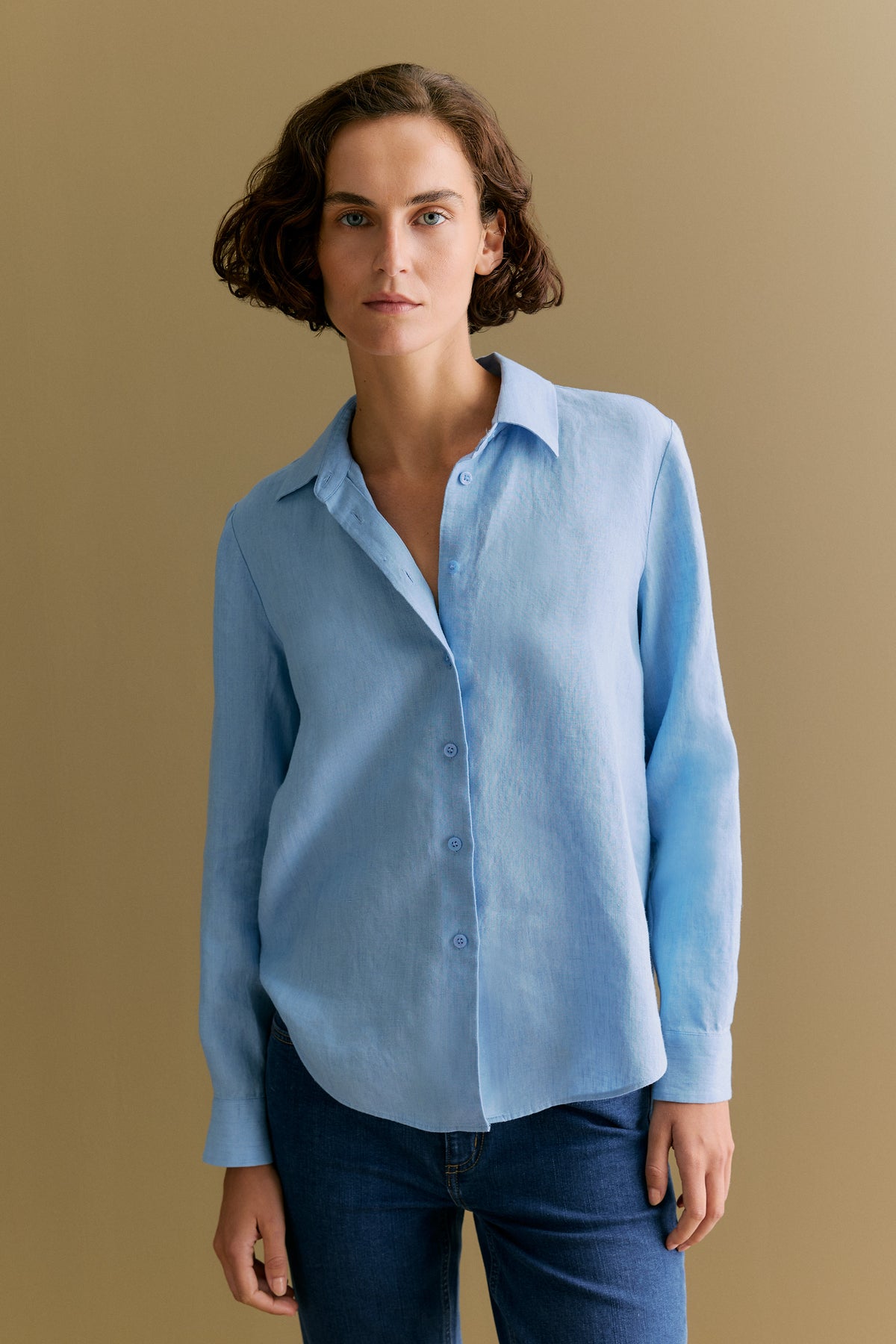 Delave Linen Long Sleeve Shirt