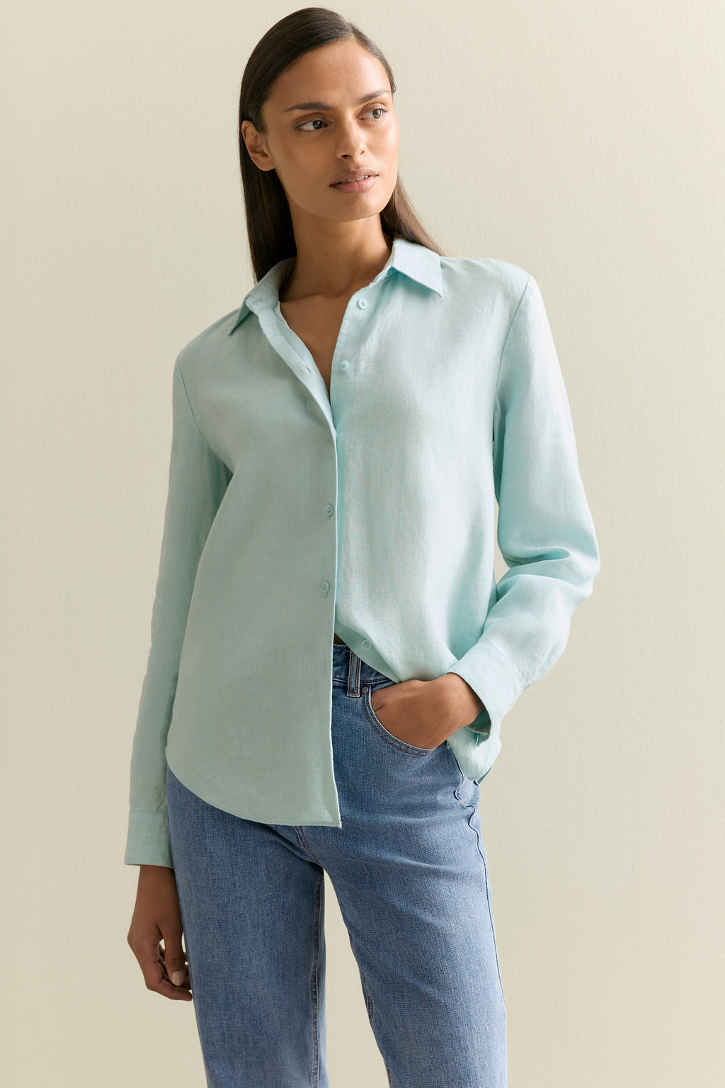 Delave Linen Long Sleeve Shirt