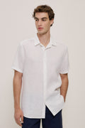 Regular Fit Linen Short Sleeve Shirt