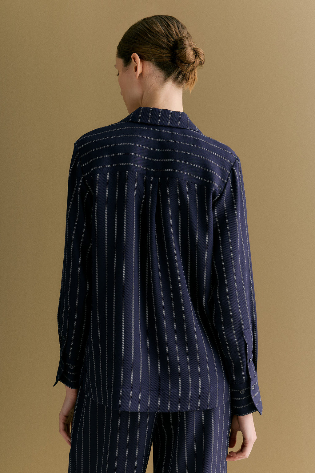Rope Stripe Long Sleeve Shirt