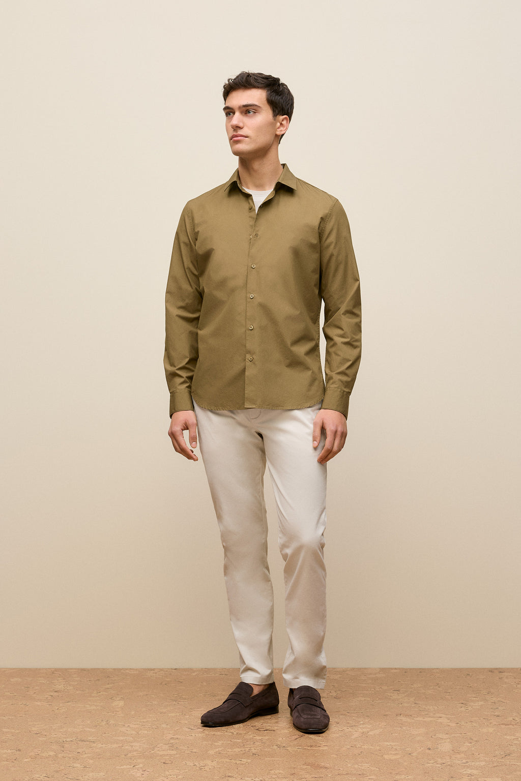 Tailored Fit Cotton Poplin Shirt