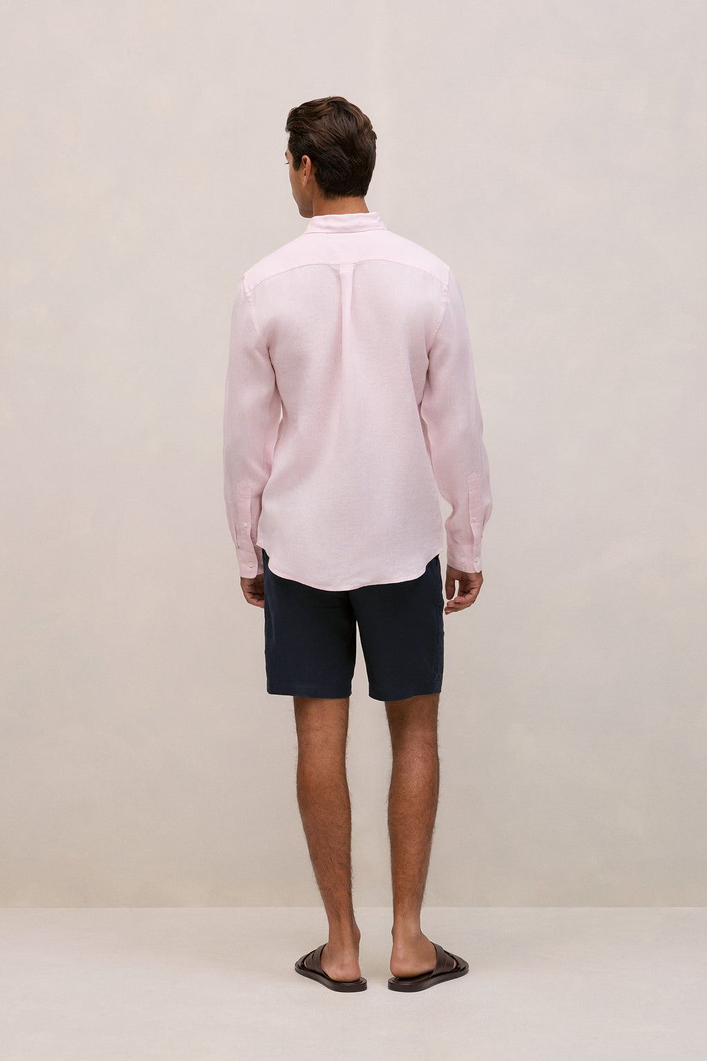 Regular Fit Linen Fine Stripe Shirt
