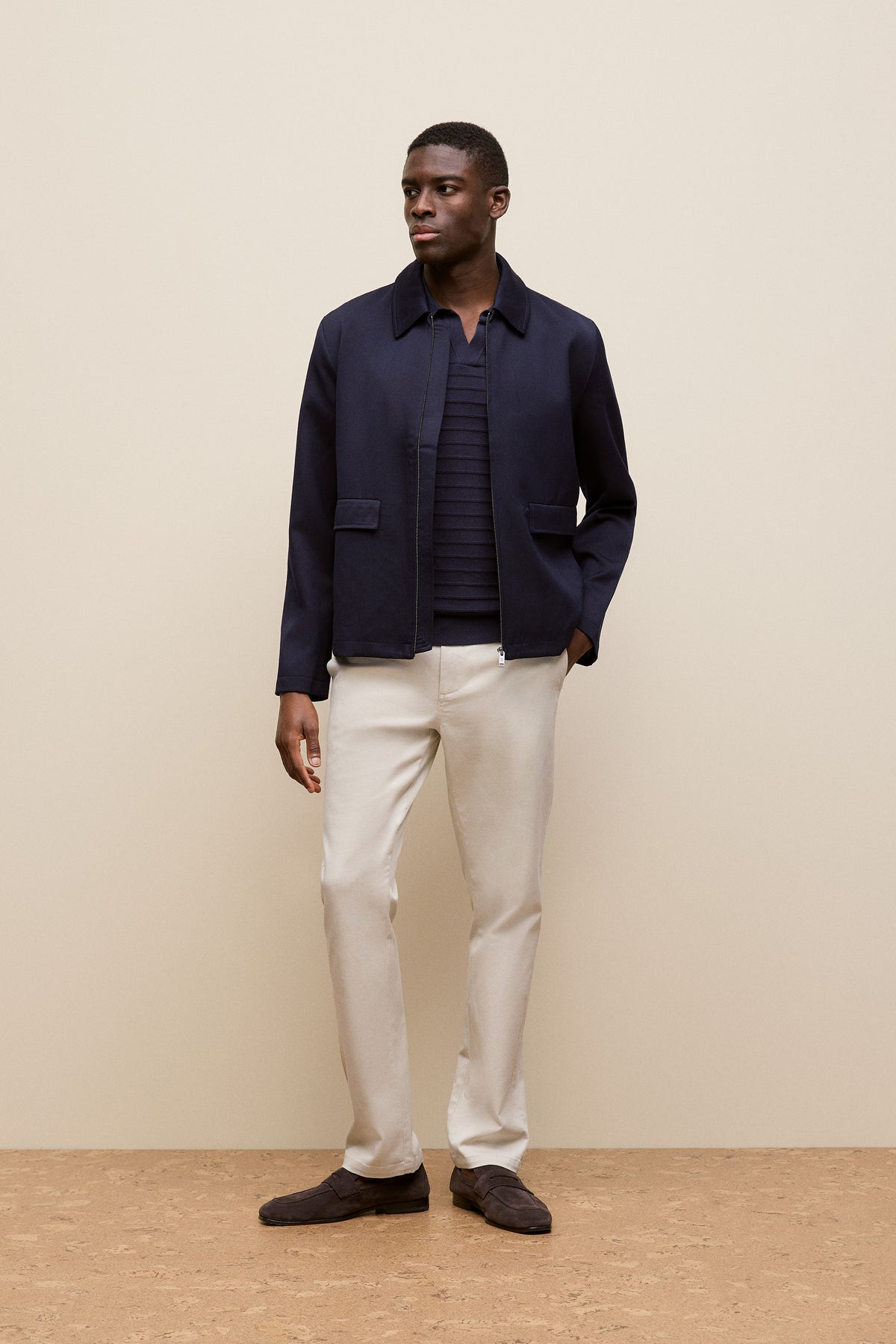 Cotton Silk Textured Polo