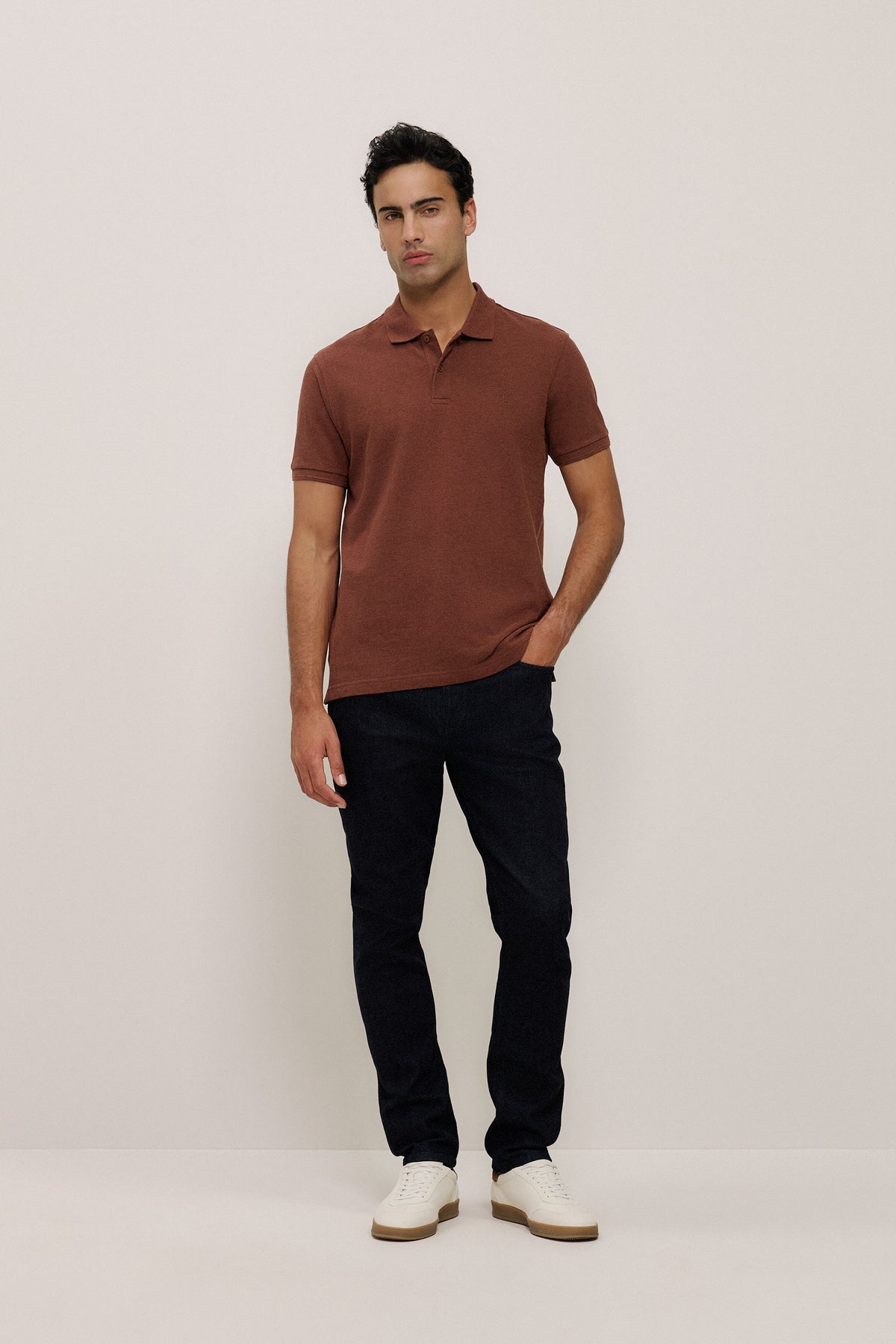 Pique Marle Monogram Polo
