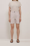 Yarn Dyed Stretch Cotton Tailored Short