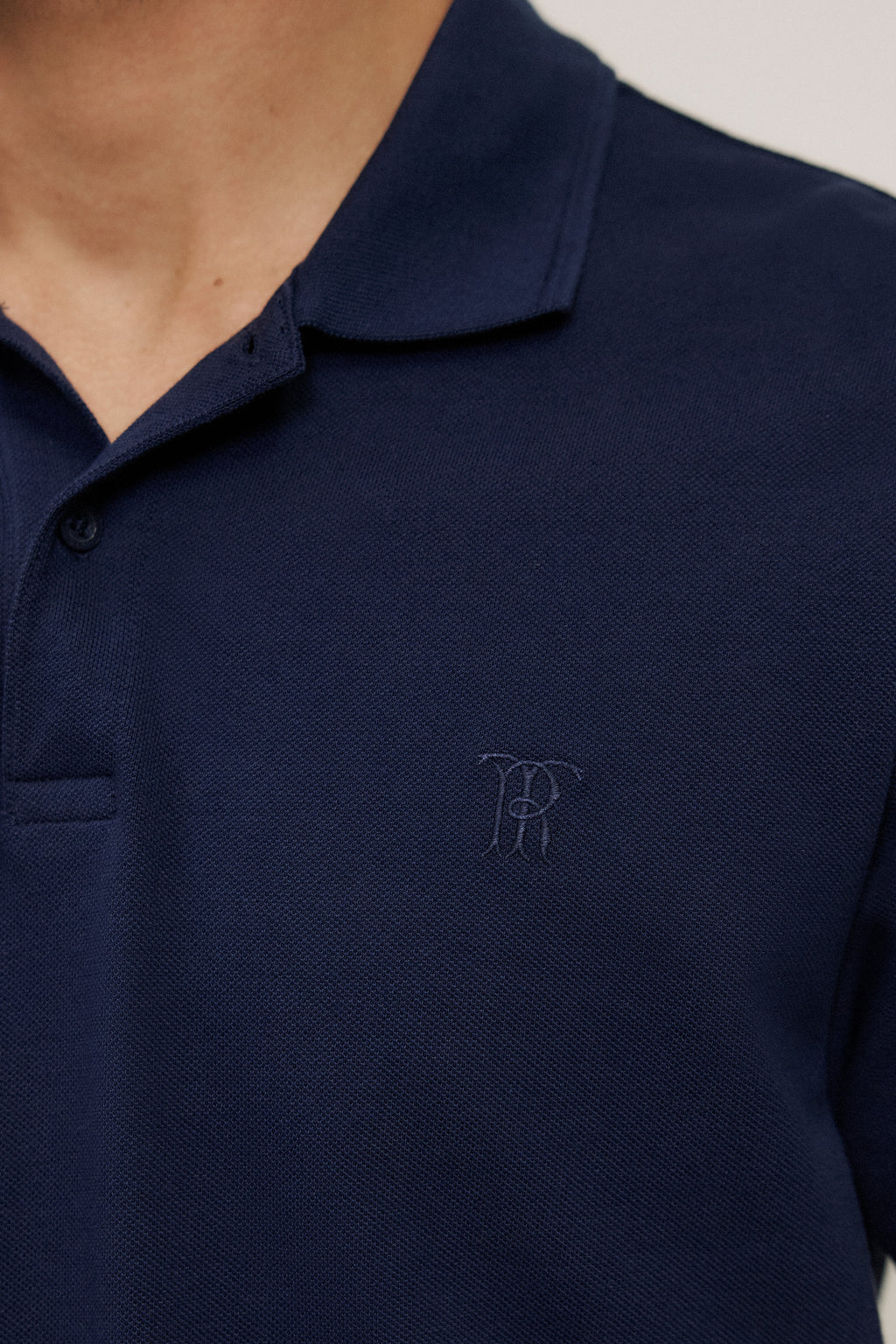 Pique Monogram Short Sleeve Polo