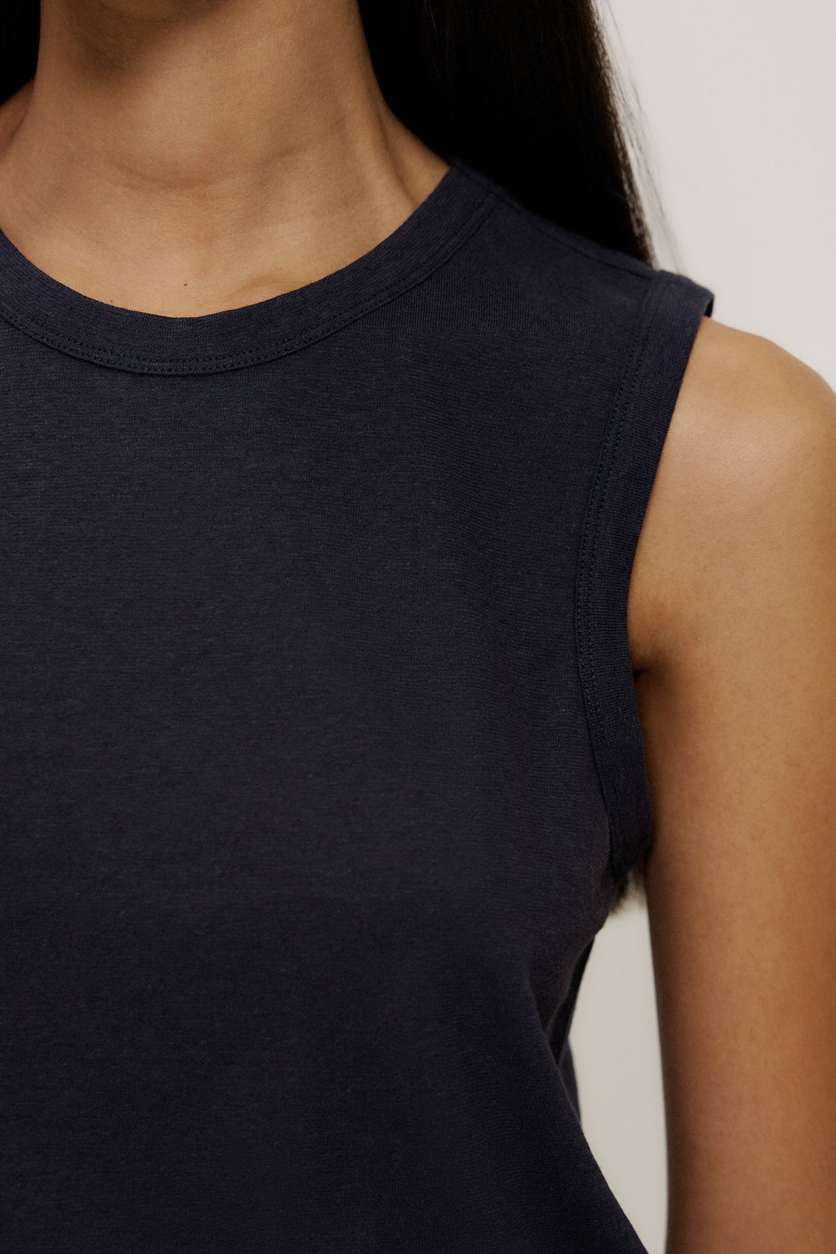Linen Cotton Crew Tank