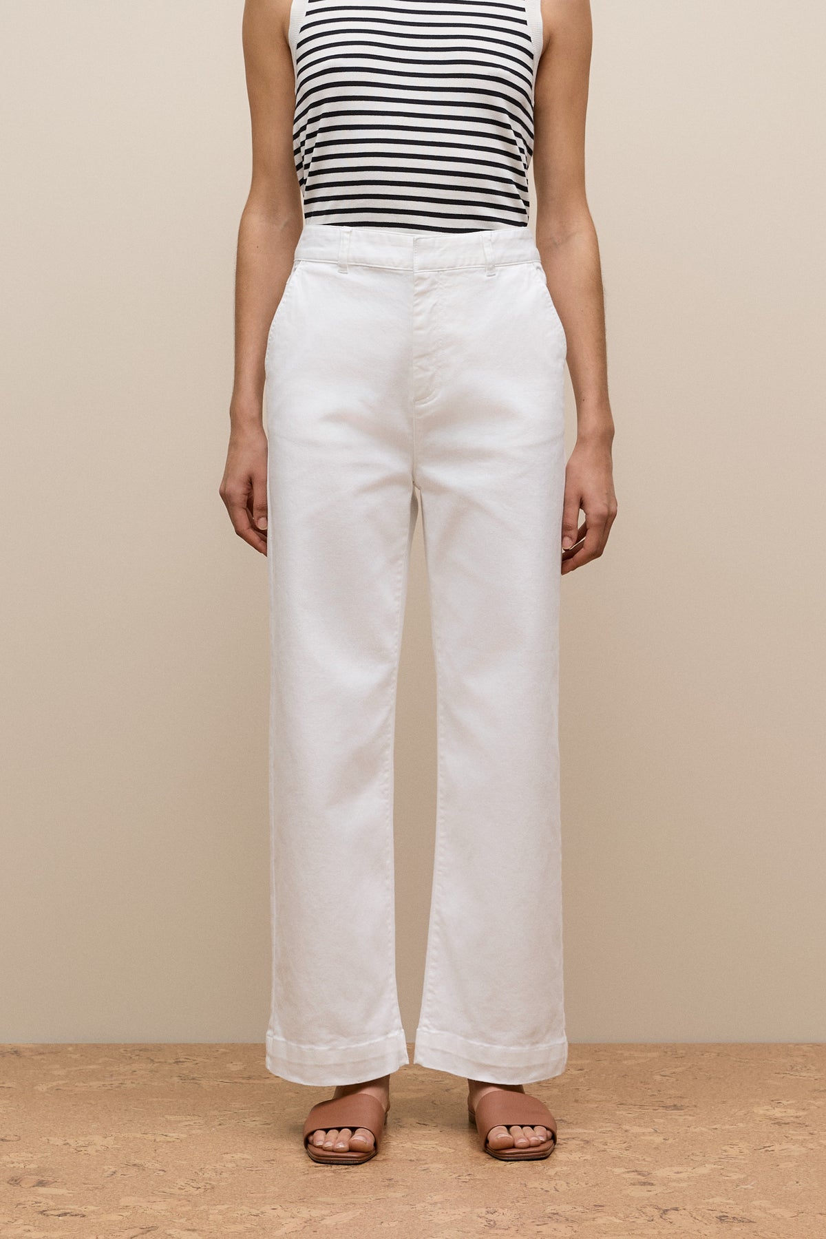 Australian Cotton Blend Denim Tailored Pant