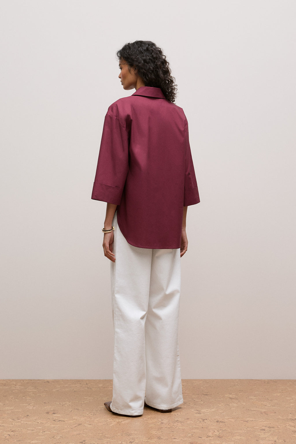 Cotton Poplin Half Sleeve Shirt