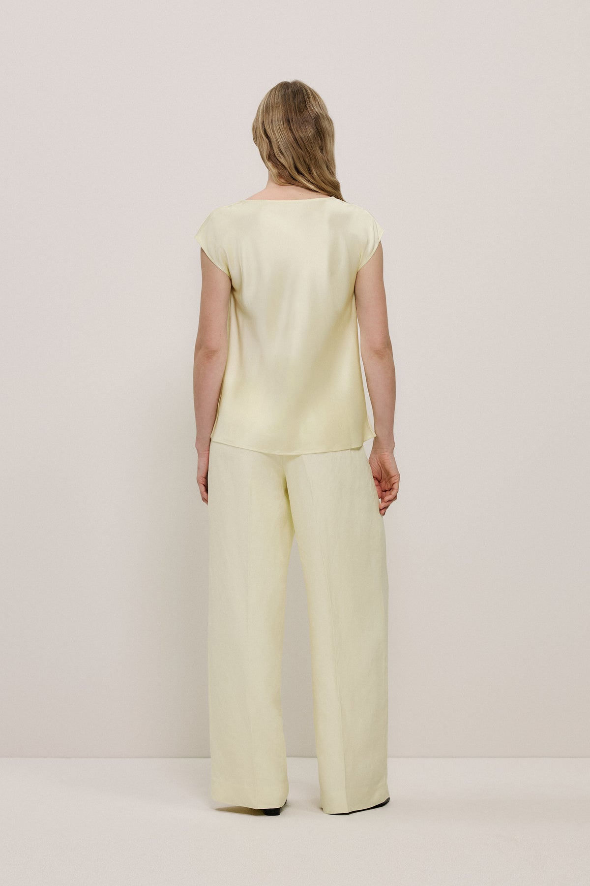 Satin Cowl Neck Blouse