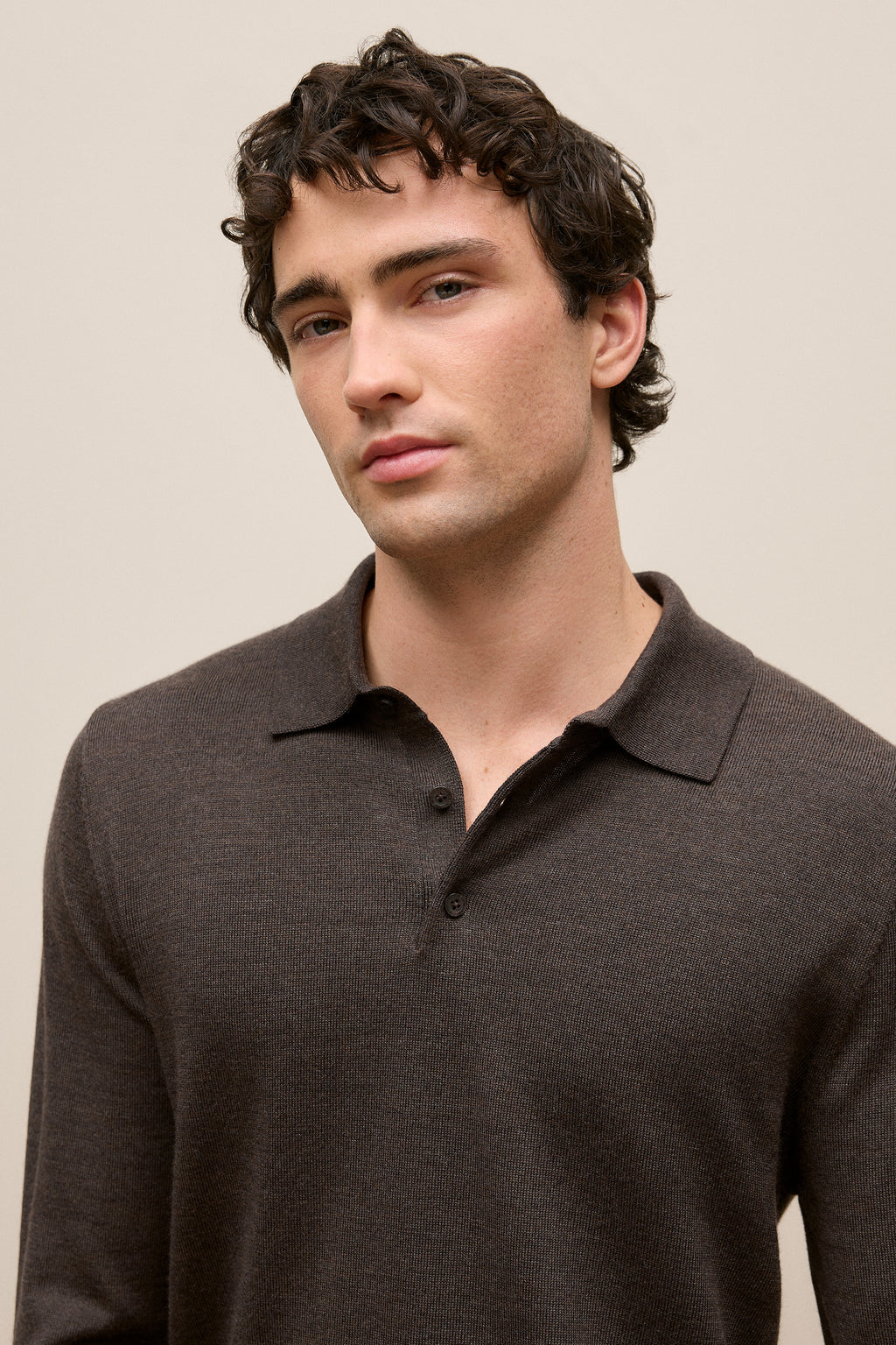 Merino Long Sleeve Polo
