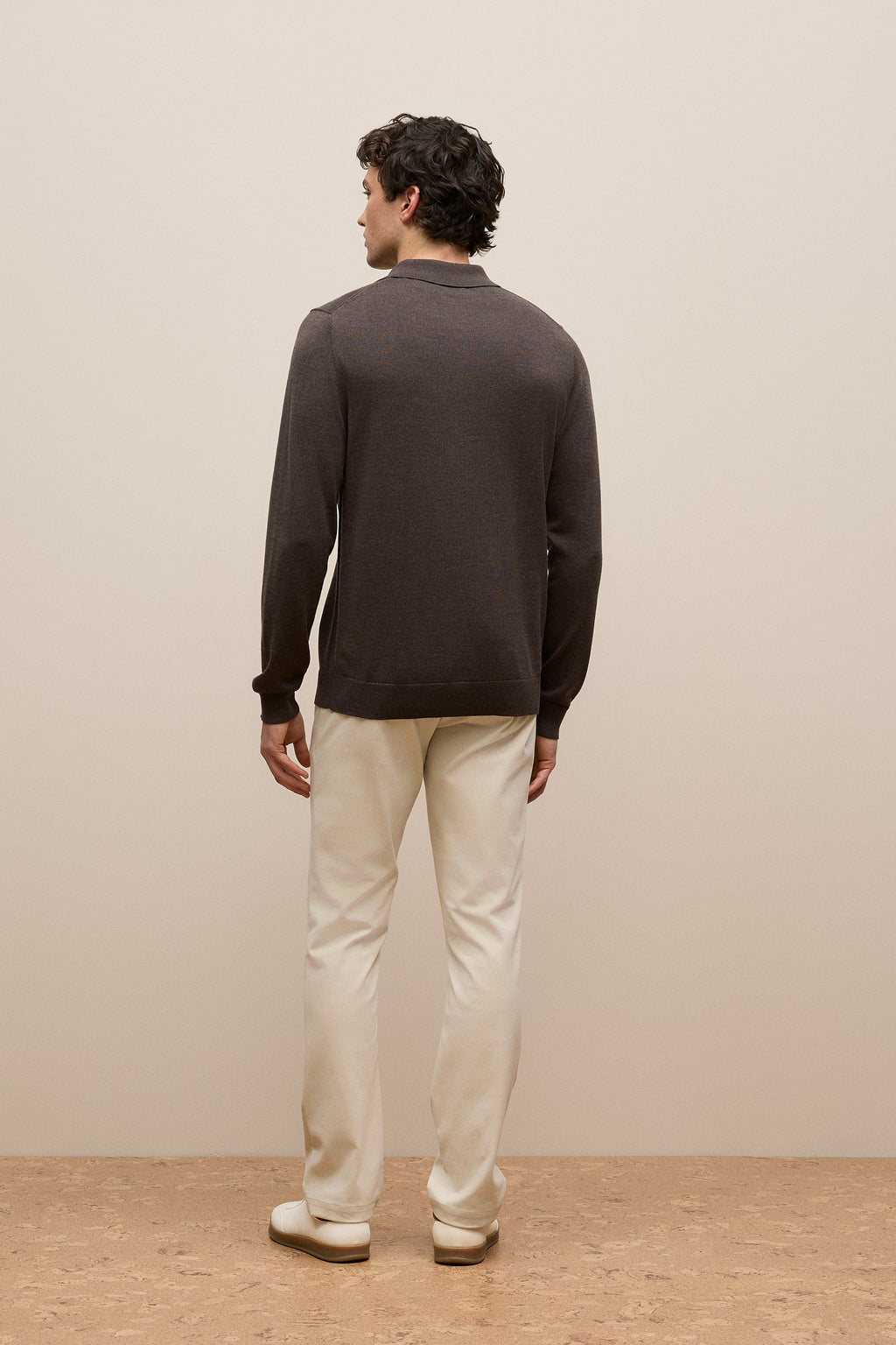 Merino Long Sleeve Polo