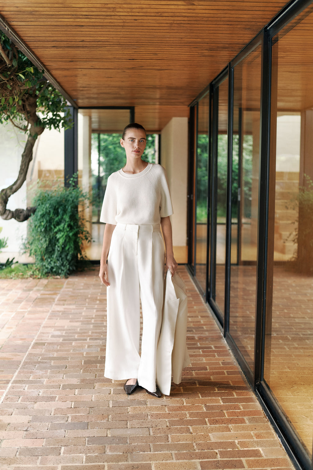 Tailored Wide Leg Pant