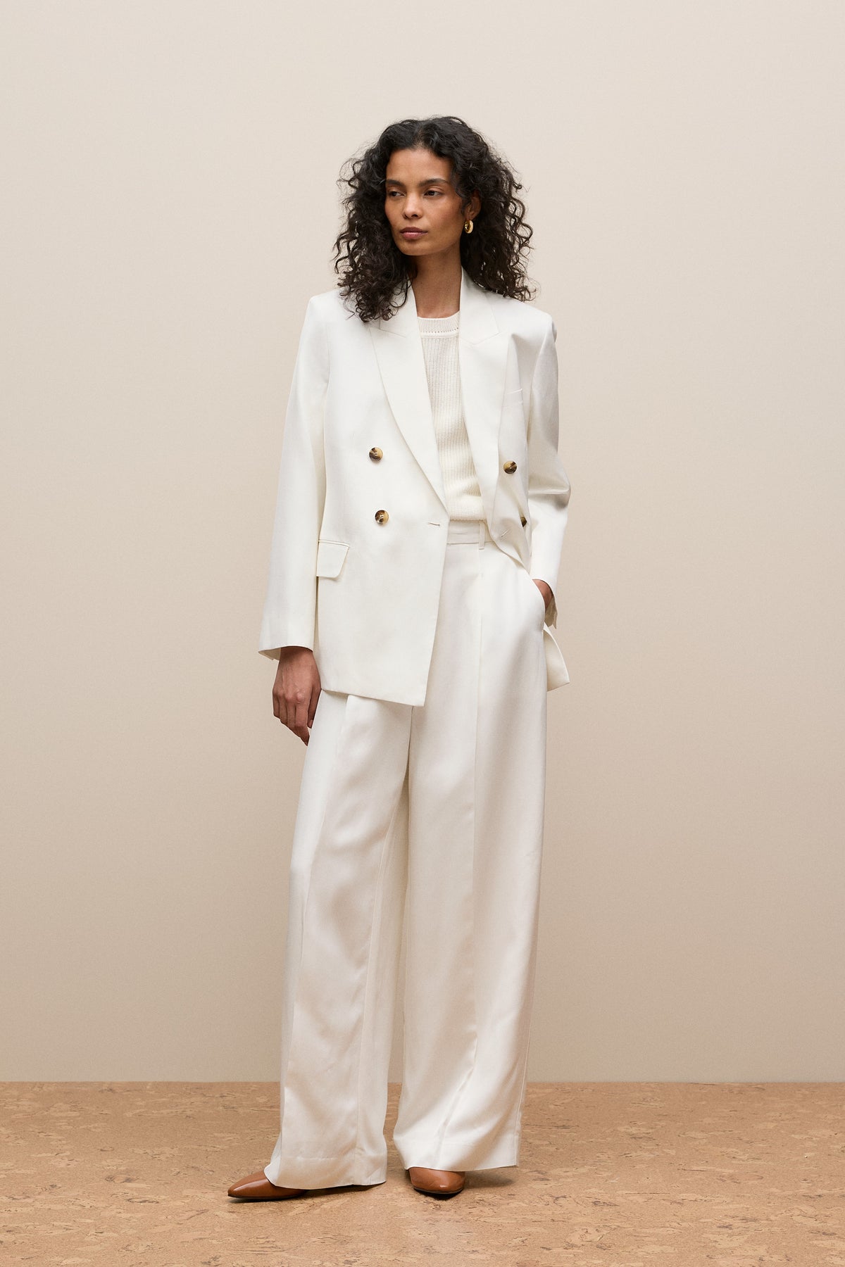 Tailored Wide Leg Pant