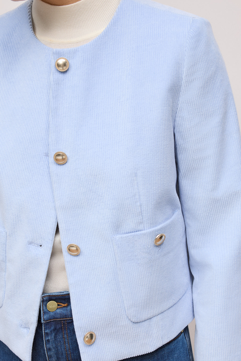 Italian Cord Button Front Jacket