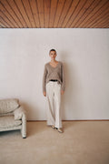 Ponte Tailored Wide Leg Pant