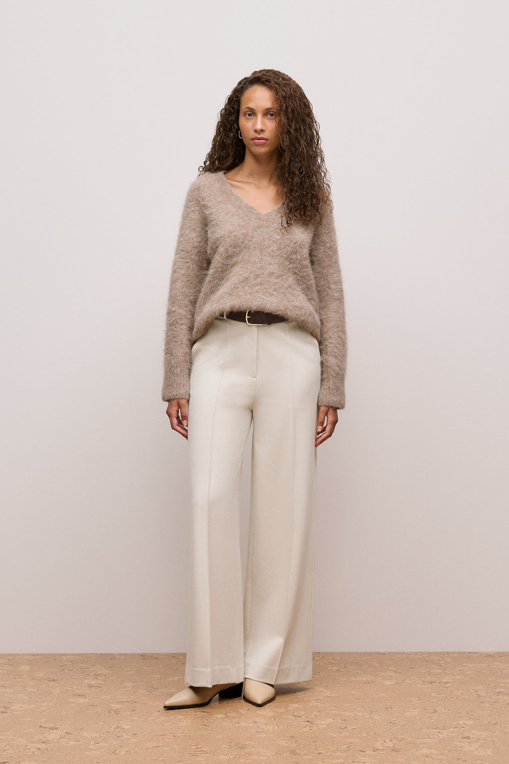 Ponte Tailored Wide Leg Pant