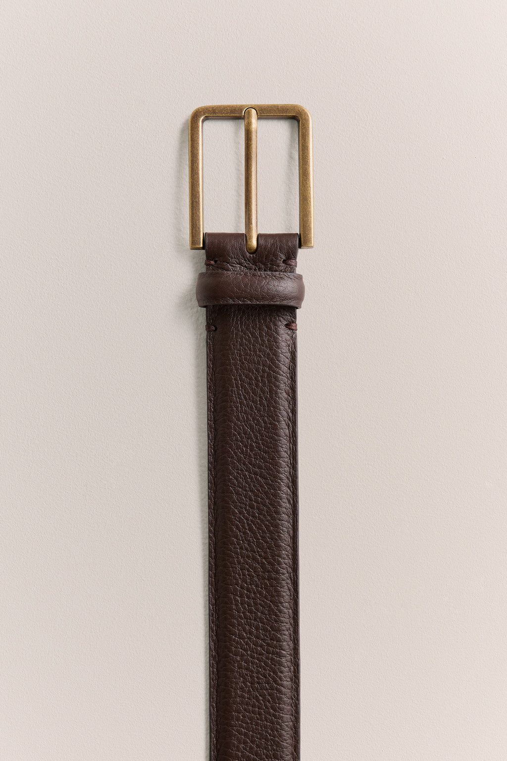 Mica Grain-Leather Belt
