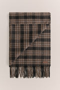 Alba Wool Cashmere Check Scarf