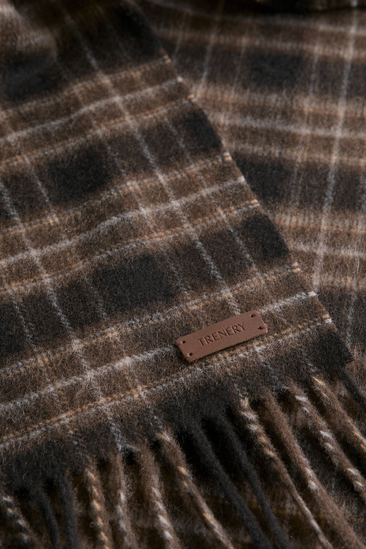 Alba Wool Cashmere Check Scarf