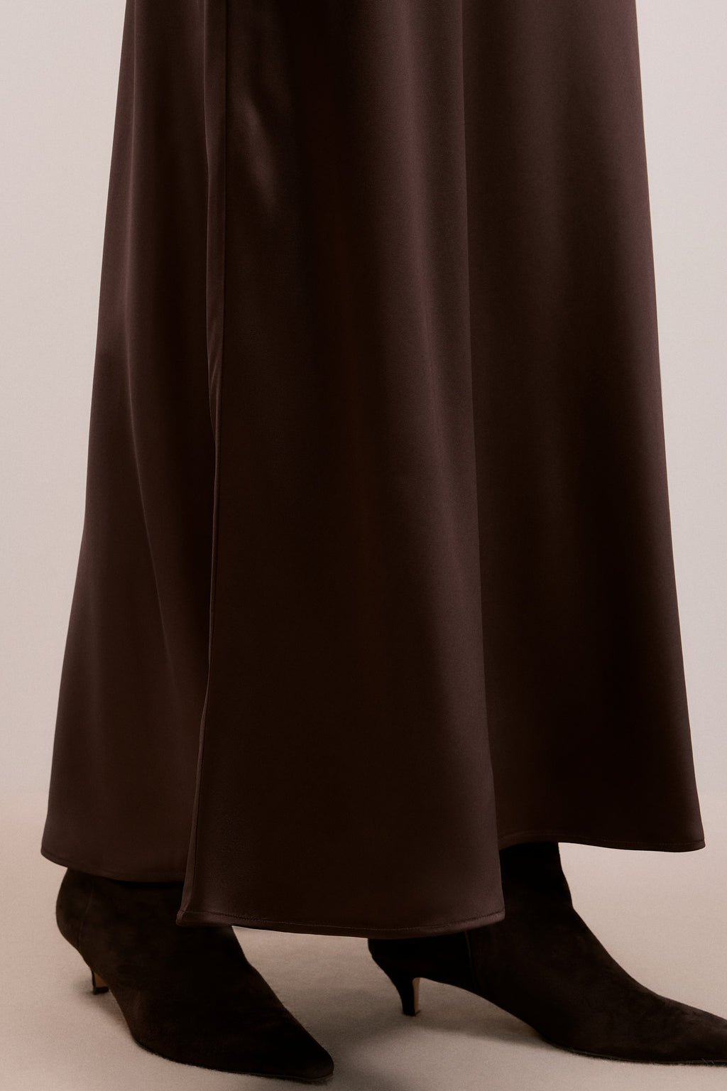 Satin Bias Cut Maxi Skirt