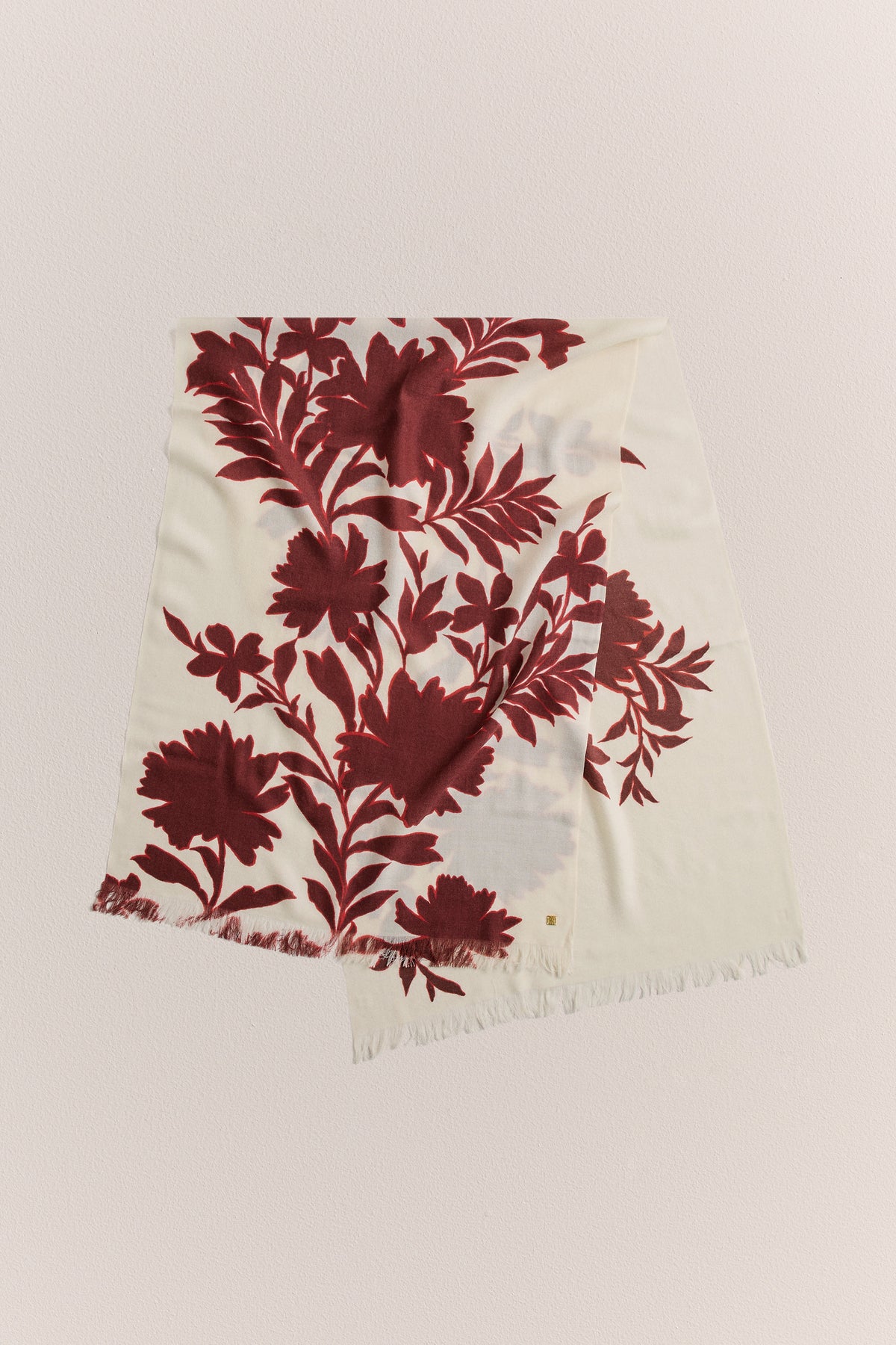 Roselle Fine Wool Scarf