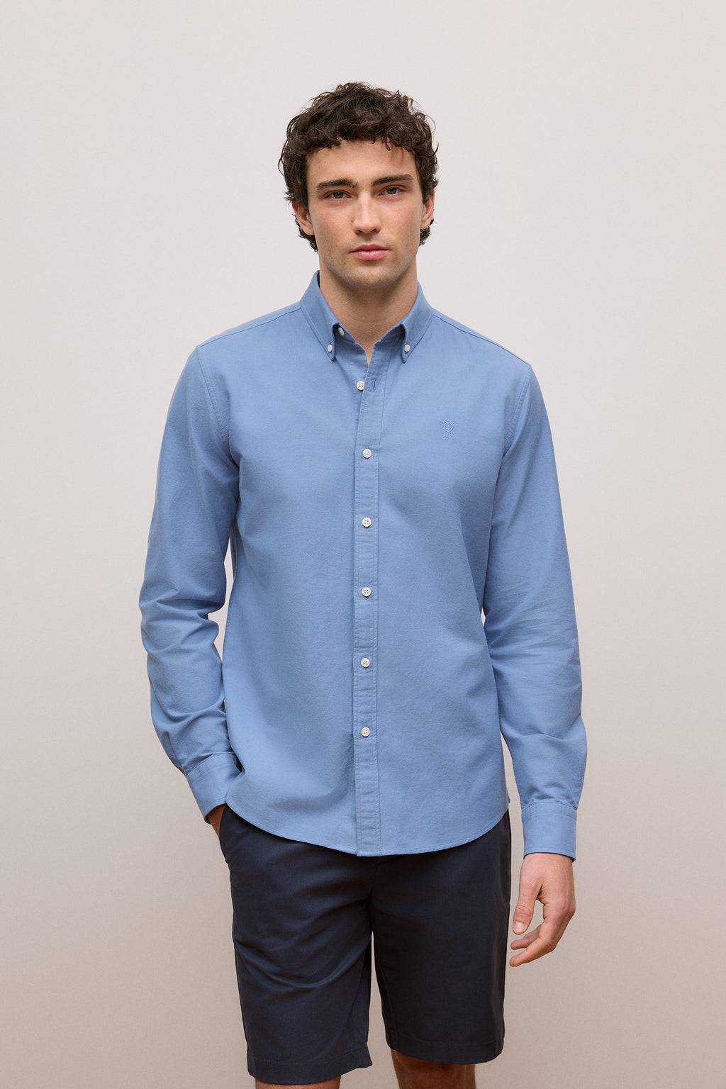 Regular Fit Monogram Oxford Shirt
