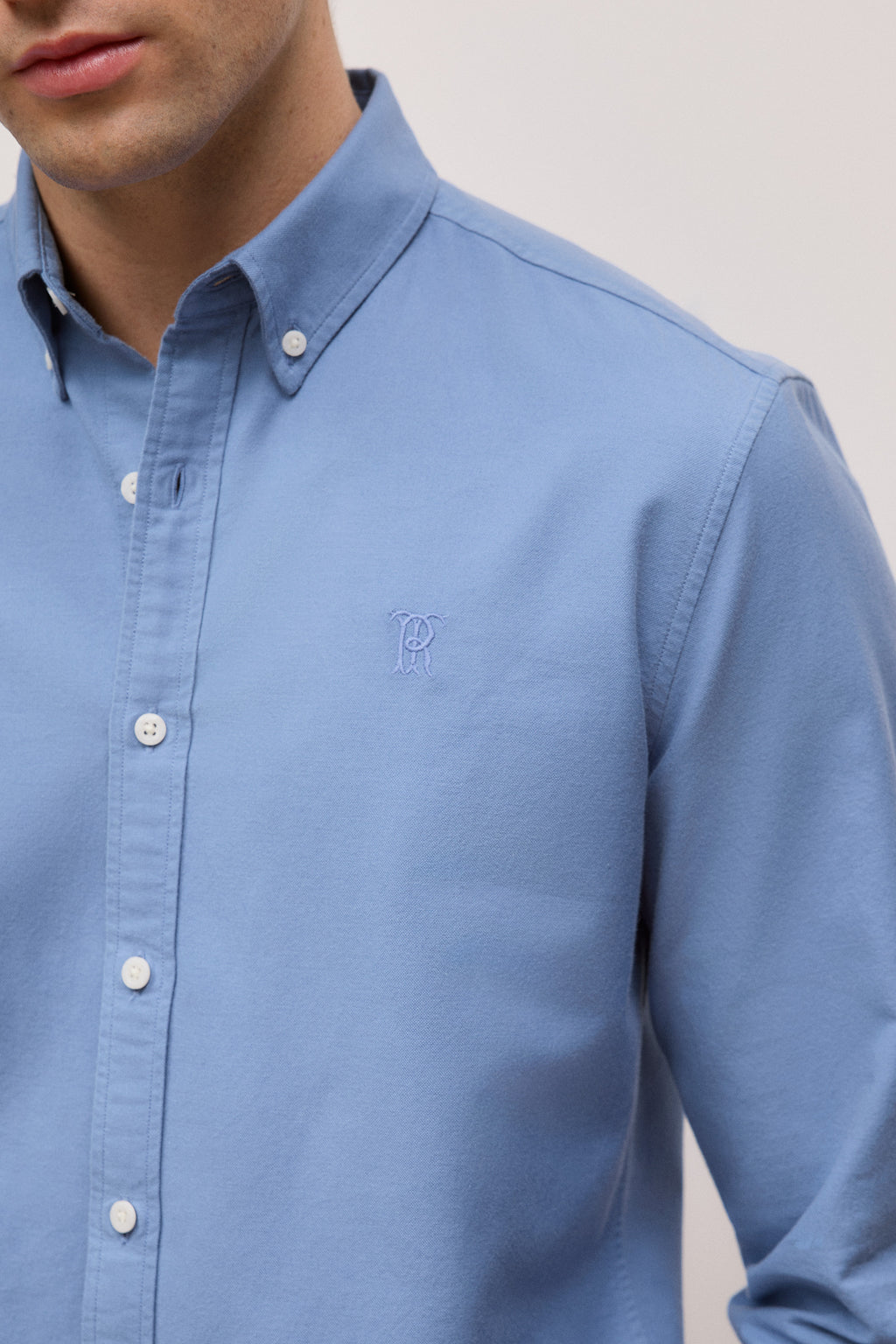 Regular Fit Monogram Oxford Shirt
