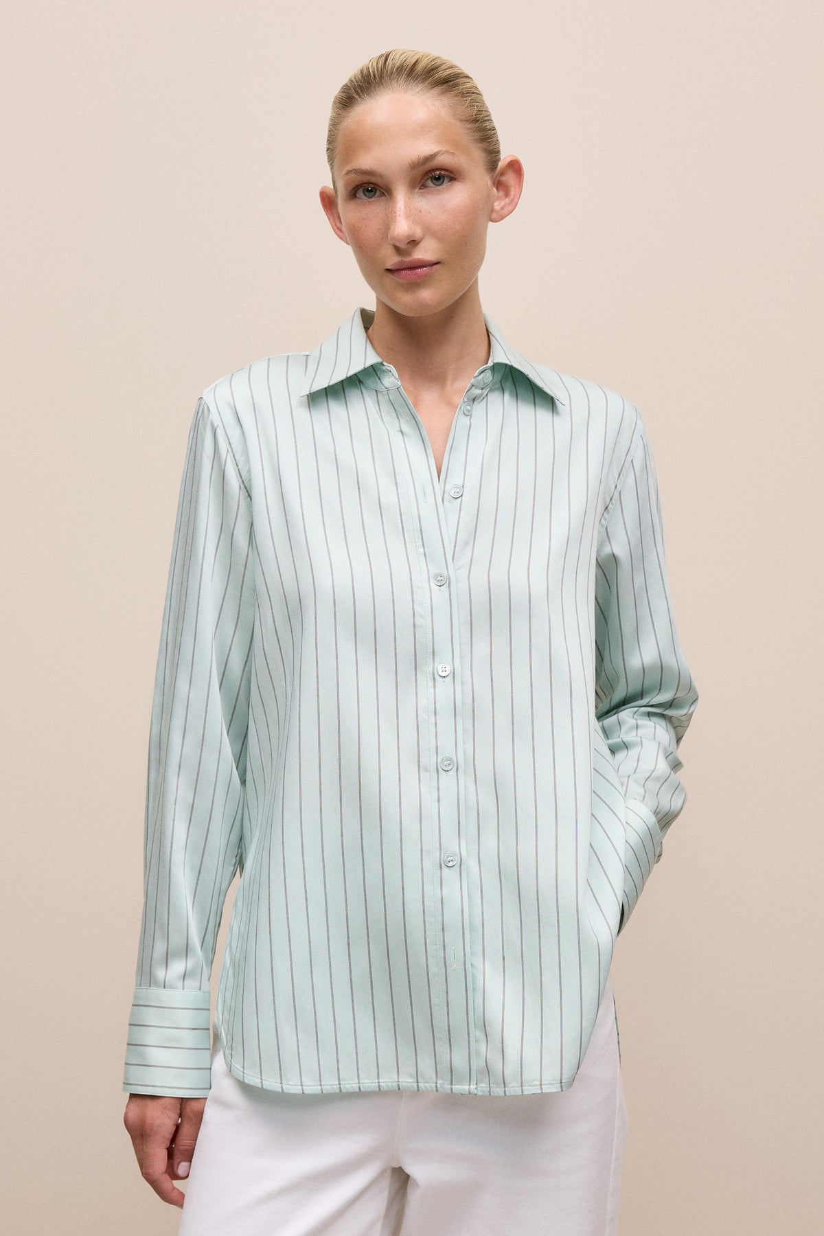 Soft Stripe Long Sleeve Shirt